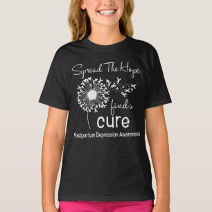 T-shirt Dandelion post-partum Sensibilisation à la dépre
