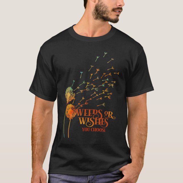 T-shirt Dandelion tea for Dreamers & Wishers inspirational (Devant)