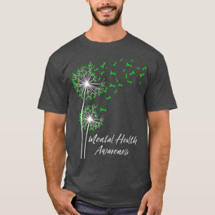 T-shirt Dandelion Wear Green Ribbon Mental Health Awards