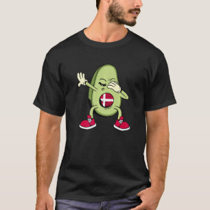 T-shirt Danemark Danois Football Team Dabbing Avocado Dano