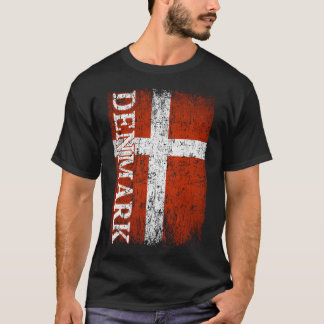 T-shirt Danemark Drapeau Drapeau Cadeaux Hommes Enfants Da