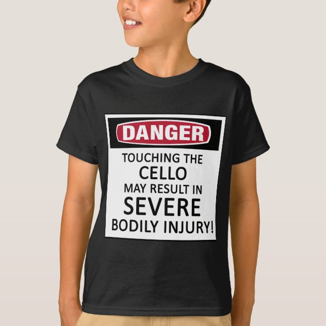 T-shirt Danger Cello (Devant)
