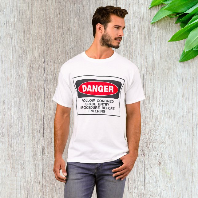 T-shirt Danger Confined Space Entry Safety Warning (Créateur téléchargé)