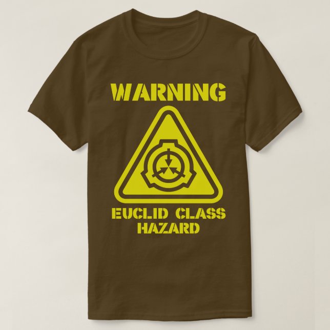 T-shirt Danger de classe Euclid d'avertissement SCP (Design devant)