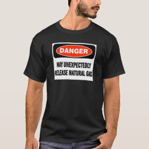 T-shirt Danger de plaisanterie peut libérer inopinément du
