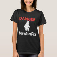 Danger Homme Ours Cochon Mélange ferme Animal