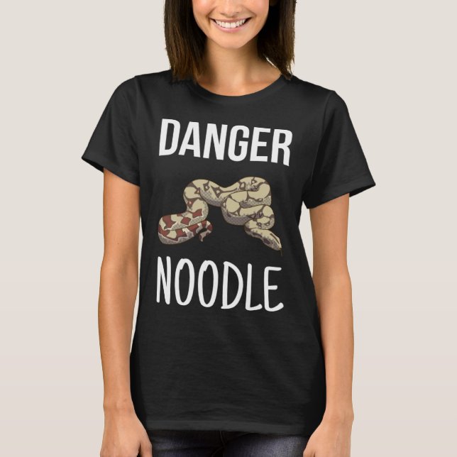 T-shirt Danger Noodle  Herpetologist Ophidian Snake (Devant)