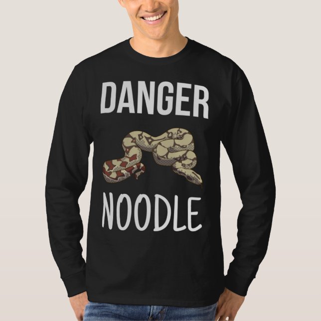 T-shirt Danger Noodle  Herpetologist Ophidian Snake (Devant)