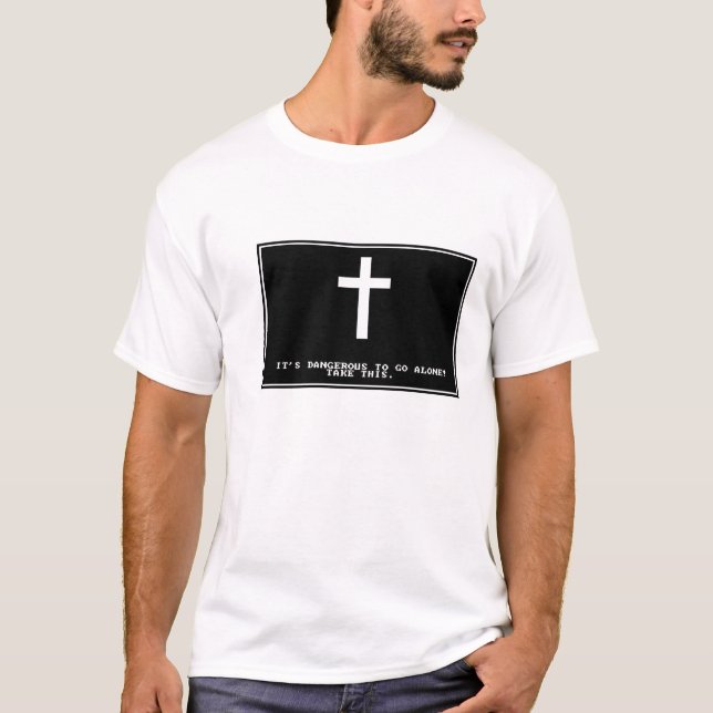 T-shirt Dangereux seul pour aller (Devant)