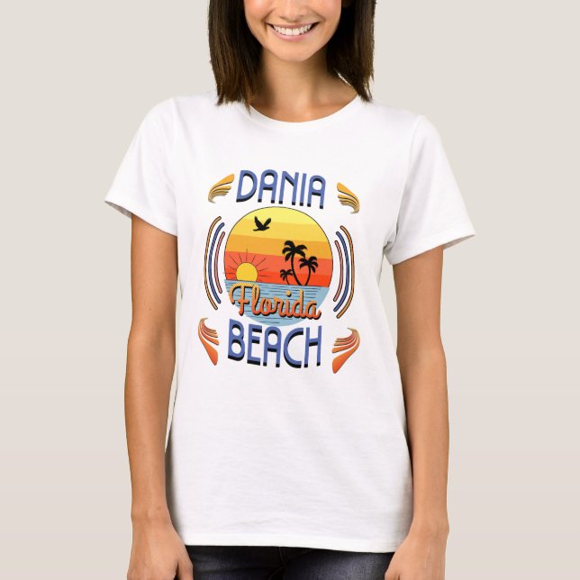 T-shirt Dania Beach, Florida (Devant)