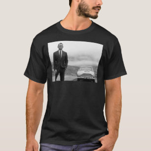 T-shirt Daniel Craig, Noir et Blanc, Classique d'Art Vinta