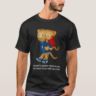 T-shirt Daniel et papa tigre sombre