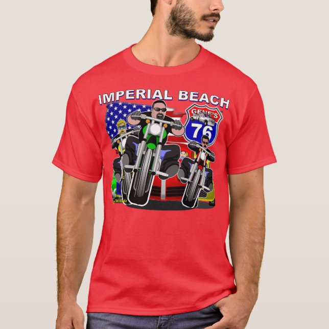 T-SHIRT "DANIEL GOYCOCHEA" GENE'S 76, PLAGE IMPÉRIALE, CA (Devant)