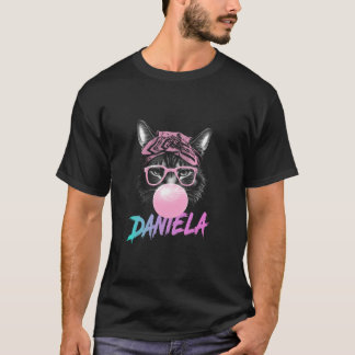 T-shirt DANIELA Adorable nom de fille avec chat mignon