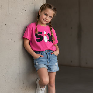 T-shirt d'anniversaire de bowling 6 ans pour enfan