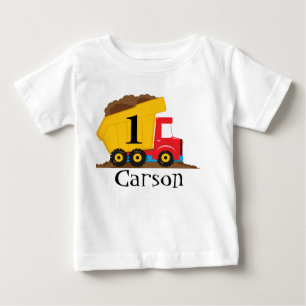 T-shirt d'anniversaire de camion à benne