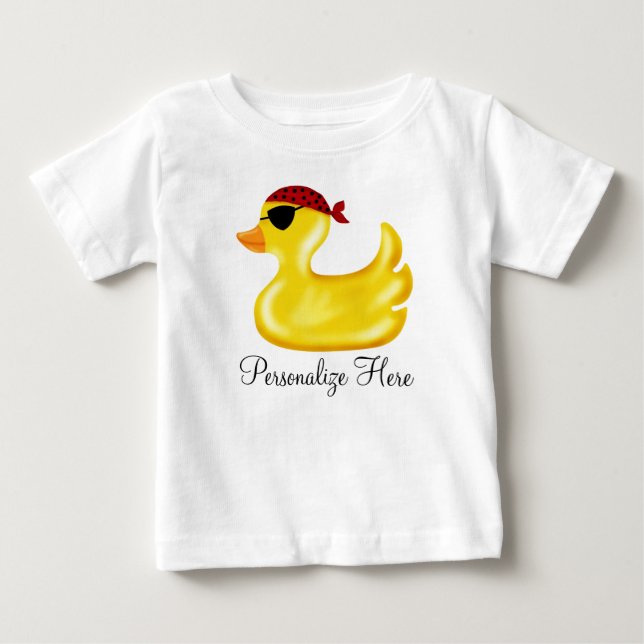 T-shirt d'anniversaire de canard de pirate (Devant)