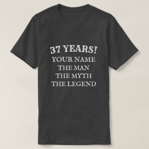 T-shirt d'anniversaire de légende de mythe d'homm