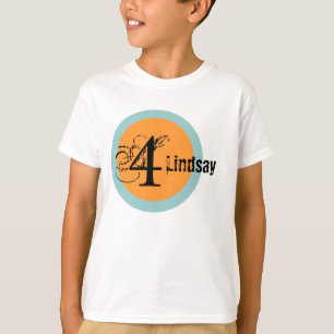 T-shirt d'anniversaire de nom et d'âge de cercle