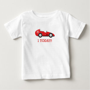T-shirt d'anniversaire de voiture de course