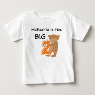 T-shirt d'anniversaire personnalisable Bear Big Tw