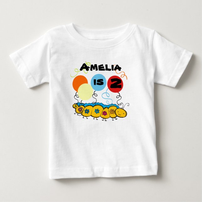 T-shirt d'anniversaire personnalisable Caterpillar (Devant)