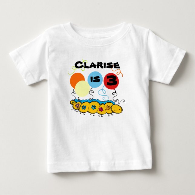 T-shirt d'anniversaire personnalisable Caterpillar (Devant)