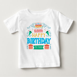 t-shirt d'anniversaire pour bébé