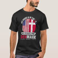 Danois-Américain Le Coeur Patriote Du Danemark Gra