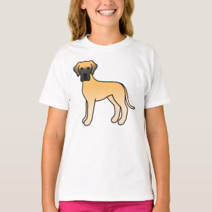 T-shirt Danois fauve Chien de dessin animé mignon