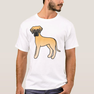 T-shirt Danois fauve Chien de dessin animé mignon