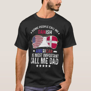 T-shirt Danois Papa Danemark Fête des pères Papa Danois Am