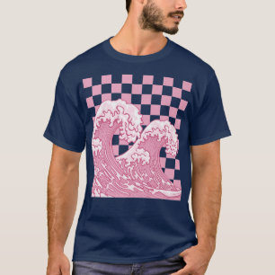 T-shirt Danois Pastel Esthétique Japonaise Grande Vague Of