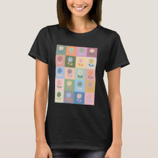 T-shirt Danois Pastel Plante de marguerite esthétique