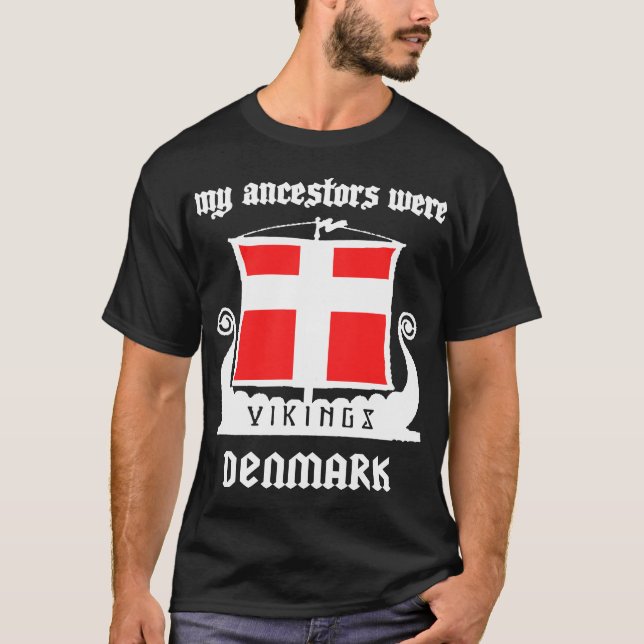 T-shirt danois - VIKINGS DANEMARK (Devant)