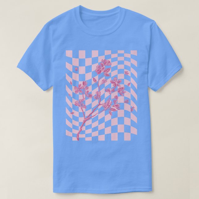 T-shirt Danoise Pastel esthétique Cerisier Blossom Japonai (Design devant)