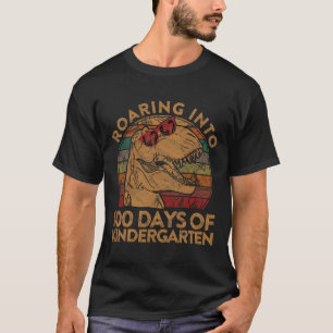 T-shirt Dans 100 Jours De Jardin D'Enfants Cadeau Heureux 