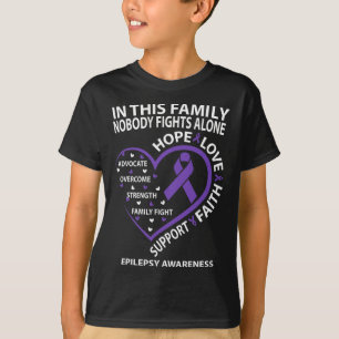 T-shirt Dans Cette Famille, Personne ne combat l'épilepsie