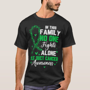 T-shirt Dans Cette Famille Personne ne combat seul Bile Du