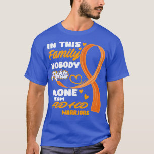 T-shirt Dans cette famille personne ne combat seul équipe