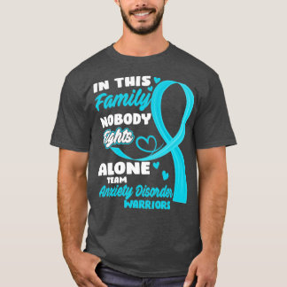 T-shirt Dans Cette Famille, Personne ne combat seul Équipe
