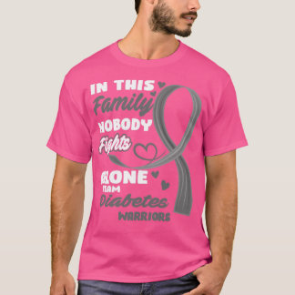 T-shirt Dans Cette Famille Personne ne combat seul Équipe