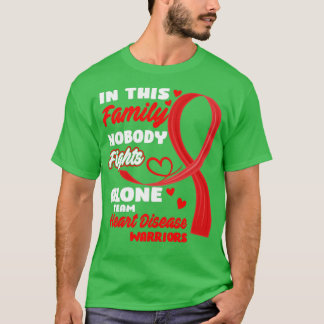 T-shirt Dans Cette Famille Personne ne combat seul Team He