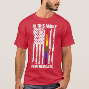 T-shirt Dans Cette Famille Personne Ne Combattez Seul Cost