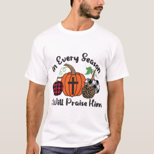 T-shirt Dans chaque saison je le louerai Imprimé léopard