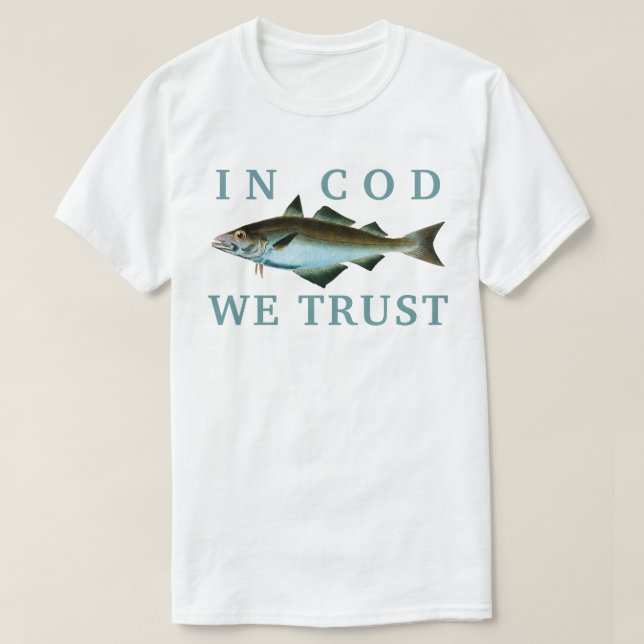 T-shirt Dans Cod We Trust! (Design devant)