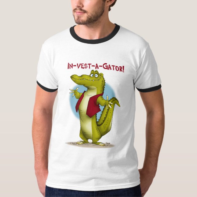 T-shirt dans-gilet-un-alligator ! (Devant)