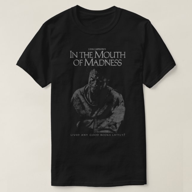 T-shirt Dans la bouche de la folie John charpenter Horreur (Design devant)