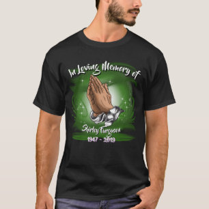 T-shirt Dans la mémoire aimante mains personnalisées T-s