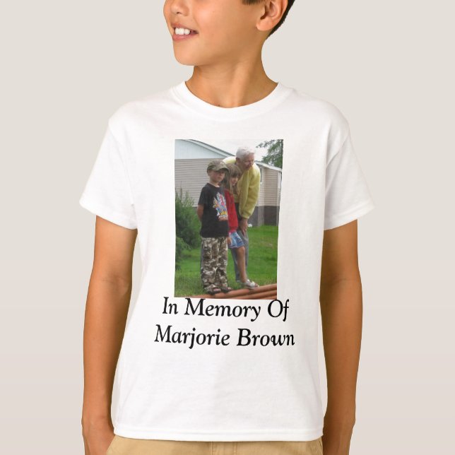 T-shirt Dans la mémoire du brun de Marjorie (Devant)